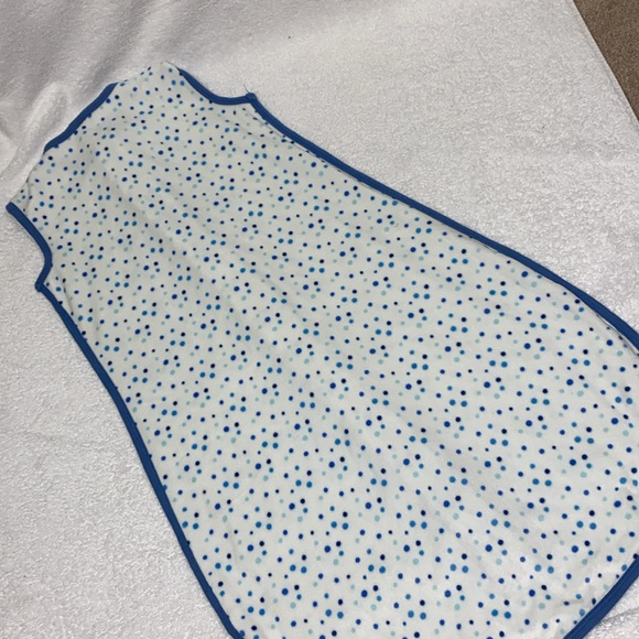 Amazing baby fleece zip polka dot large 12/18m sleepsack wearable blanket - Picture 5 of 6
